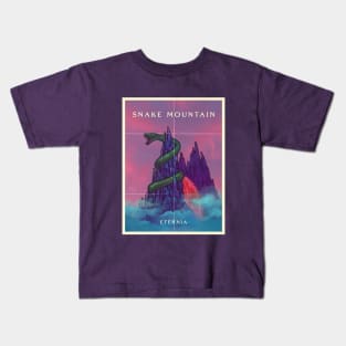 Snake Mountain, Enternia Travel Poster Kids T-Shirt